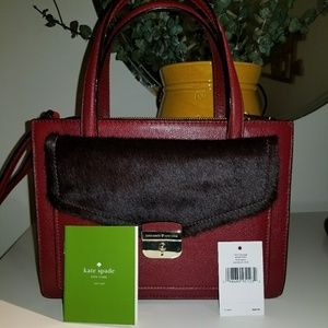 Kate Spade Maroon Small Zarinah Bag ♠️